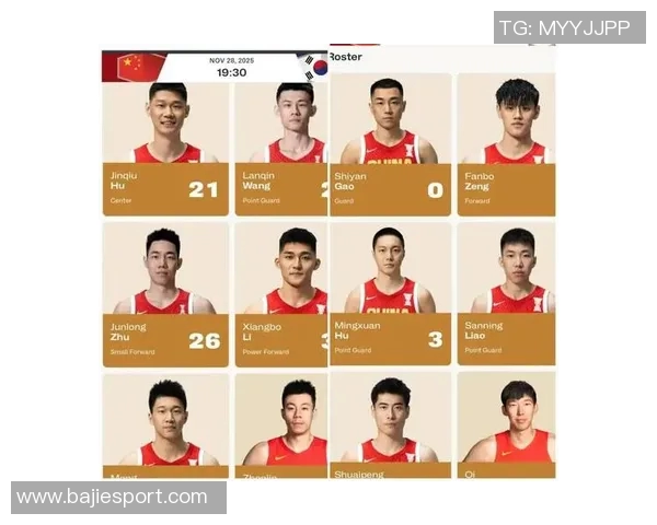 中国男篮世预赛集训名单公布周琦赵睿领衔胡明轩曾凡博入选